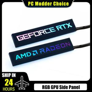 컴퓨터 케이스 GPU 측면 패널 RGB RTX AMD 그래픽 카드 VGA 라이트보드 백플레이트 5V 3Pin ARGB M/B AURA SYNC