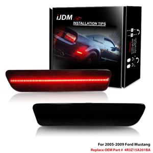 IJDM 포드 머스탱 T10 레드 풀 LED 후면 사이드 마커 라이트 액세서리, OEM 4R3Z15A201BA 교체, 후면 사이드 마커 램프 05-09