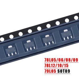 50PCS 78L05 SOT-89 SOT SMD 78L06 78L08 78L09 78L10 78L12 78L15 79L05 SOT89 삼극관