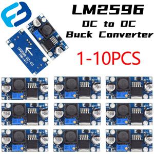 1-10개 LM2596 DC-DC 벅 컨버터 3.0-40V ~ 1.5-35V 전원 공급 장치 스텝다운 모듈