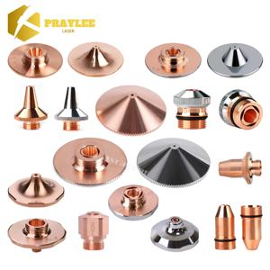 Praylee 모든 유형의 레이저 노즐, Raytools Precitec WSX HSG Bodor HANS 섬유 절단기용, 단일 및 이중 레이어 직경 28, D32mm