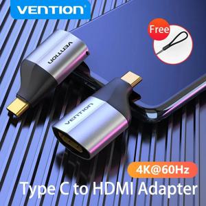 Vention USB C-HDMI 2.0 어댑터 USB 유형 C HDMI 케이블 MacBook 용 4K 변환기 Samsung S10/S9 Huawei P40 Xiaomi HDMI 코드