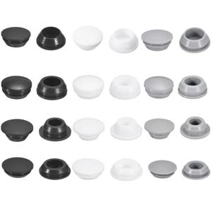 15/25pcs 10-19mm 실리콘 플러그 가구 구멍 커버 금속 튜브 가구 엔드 캡에 대 한 잠금 구멍 플러그 구멍 Stoppers 스냅