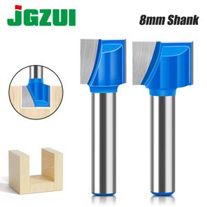 8mm 생크 10-35mm 직경 청소 하단 비트 스트레이트 라우터 비트 세트 클린 밀링 커터 목공 전원 기계 클리어 보트