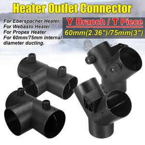 60 /75mm Y T 자동차 히터 에어 벤트 덕트 피스 배기 커넥터 Webasto Diesel Parking Heat 용 이중 폐쇄 가능 개방형 조절 장치