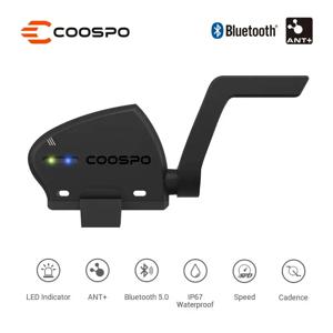 COOSPO 자전거 속도 케이던스 듀얼 모드 페달 센서, Wahoo Garmin용 블루투스 5.0 ANT + RPM, BK805