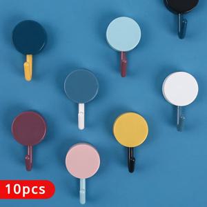 주방 가제트 용 수건 걸이 코트 욕실 주최자 자체 접착 벽 걸이 튼튼한 후크 드릴링 필요 없음 가방 보관