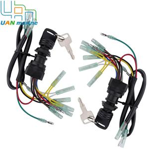 Yamaha 선외기 모터 제어 상자 용 2Pcs 점화 스위치 키 Assy 75 85 115 150HP 703-82510-43-00 MP51040