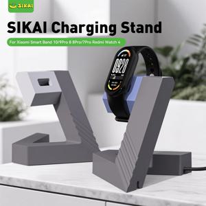 Xiaomi Band 10/9Pro/8/8Pro/Redmi watch 4 USB 충전기 케이블 홀더 스마트 액세서리 용 SIKAI 충전기 도크 충전 스탠드
