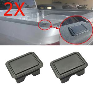 Dodge Ram 1500 2500 2019-on 후면 트럭 픽업 침대 레일 스테이크 포켓 플러그 홀 캡 자동차 부품 용 2X 스테이크 포켓 커버