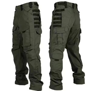새로운 남성 전술 바지 빠른 건조 멀티 포켓 카고 바지 캐주얼 전술 바지 내마모성 작업 Traning Pant Loose