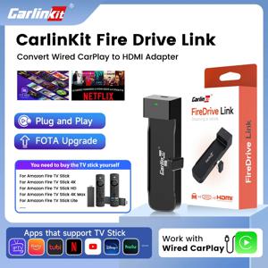 Carlinkit 파이어 TV 스틱 컨버터 TV 스트리밍 박스, HDMI 무선 카플레이 TV 어댑터, 파이어 TV 스틱 HD 4K 맥스 라이트용
