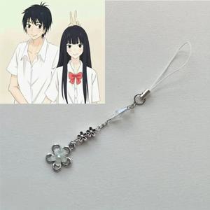 만화 애니메이션 Kuronuma Sawako Kazehaya Shouta 전화 체인 코스프레 키 체인 Kimi Ni Todoke From Me to You 꽃 커플 펜던트