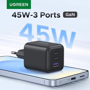 UGREEN 45W/30W/25W/20W GaN 충전기 PD3.0 PPS QC3.0 USB C 고속 충전기 (삼성 S26, 아이폰 18/17/16/프로 맥스, 아이패드, 샤오미 태블릿 호환 가능)
