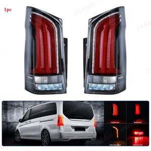 벤츠 비토 W447 V클래스 V260 V220 V250 2016 2017 - 2023용 LED 테일 램프 어셈블리, 후방 브레이크 테일 라이트, 노란색 방향 지시등