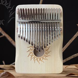 Hluru 17키 칼림바 메이플 우드 21키 엄지 피아노 휴대용 손가락 피아노 초보자용 Mbira 어린이 성인용 선물