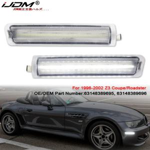BMW Z3 M 로드스터 쿠페 1997-2002 컨버터블 1996-2002 화이트 프론트 LED 사이드 마커 라이트 자동 펜더 플레어 램프용 iJDM