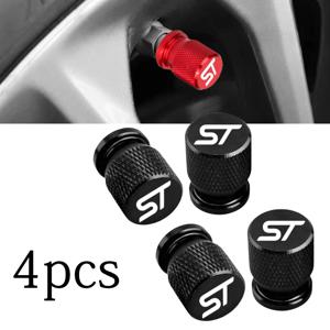 포드 ST 포커스 2 3 몬데오 피에스타 쿠가 MK2 MK3 MK4 자동차 휠 타이어 밸브 캡 타이어 스템 커버 에어더스트 방수 4개