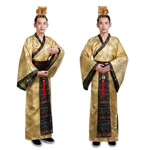 중국 황제 의상, 왕복, 한복, 고대 왕, 당나라 남성 무대 의상, 모자 포함