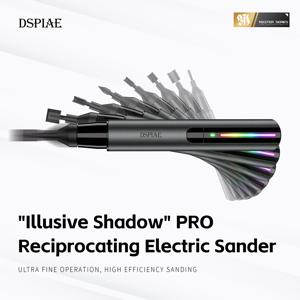 DSPIAE ES-A PRO 왕복식 전동 샌더 업그레이드된 '일루시브 섀도우' 프로 건담 모델 조립 취미 연마 펜 도구