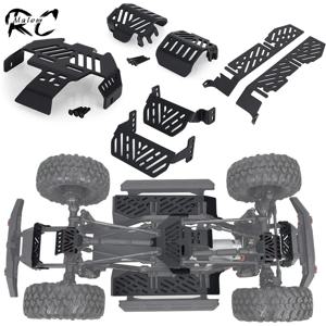 TRX-4 TRX4 금속 스키드 플레이트 아머 키트, 트랙사스 1/10 RC 크롤러 업그레이드 부품용 헤비 듀티 언더바디 보호