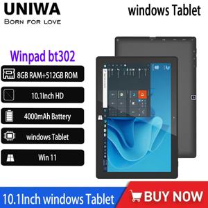 UNIWA Winpad Bt302 윈도우 태블릿 10.1인치 “ 윈도우 태블릿 HD WIN 11 8GB+512GB 블루투스 듀얼 카메라 HDMI 인터페이스 사무용 컴퓨터