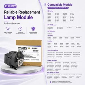 ELPLP97 V13H010L97 프로젝터 모듈 교체용 EPSON ELPLP97 파워라이트 U50 EB-U50 EB-FH52 EB-FH06 EB-W51 EB-W50 EB-X50