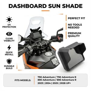 FOR 390 790 890 Adventure R 790 Adventure 2023-2026 선바이저 커버 계기판 스크린 차양 가드 보호 대시보드
