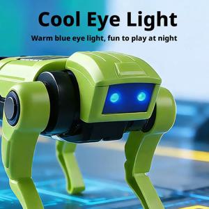 Rc 로봇 어린이용 리모컨 기계 개 장난감 과학 교육 DIY 조립 모델 전기 세트 장난감 소년용 선물