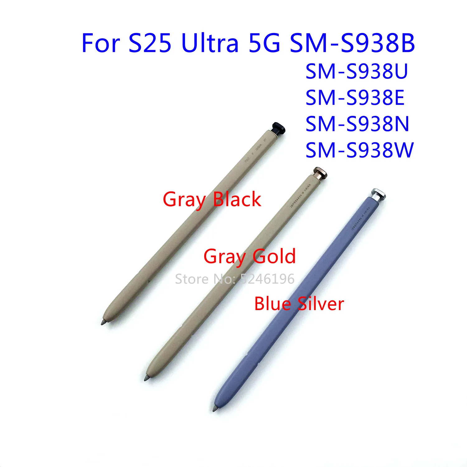 1개 100% 정품 터치펜 스타일러스 S펜 삼성 갤럭시 S25 울트라 5G SM-S938B SM-S938U SM-S938E SM-S938N SM-S938W 교체용