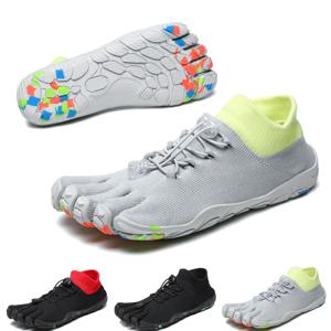 남성용 FiveFingers 캐주얼 스니커즈 남성용 안전 운동화 여성용 등산화 요가 피트니스 신발 메쉬 워터 스니커즈 암벽등반