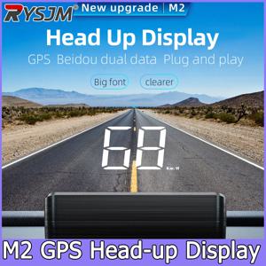    차량 속도계 프로젝터 속도 KMH M2 범용 GPS HUD 헤드업 디스플레이 자동차 USB 케이블 플러그 앤 플레이 GPS & 베이더우 시스템
