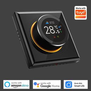 WiFi 스마트 노브 온도 조절기 바닥 난방 물 가스 보일러 홈룸 프로그래밍 가능 온도 컨트롤러 Tuya Alexa Google Home