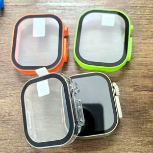 애플 워치 울트라 3 49mm 2025 PC 범퍼+스크린 프로텍터 강화유리+커버 애플 워치 케이스 울트라 2/울트라 액세서리