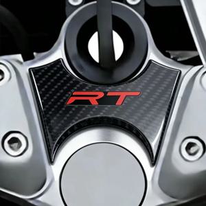3D 오토바이 카본 룩 어퍼 트리플 요크 커버 프로텍터 데칼 스티커 케이스 BMW R1200RT R 1200 RT 2010-2013 2011 2012