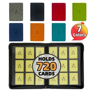 9포켓 카드 바인더(720장) – 블랙/산업용 강력 보관 카드 폴더(MTG, TCG, 스포츠 카드, 수집가의 꿈)