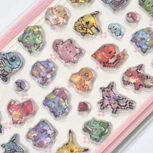 핫 큐트 에스테틱 3D 릴리프 스티커 크리에이티브 드롭 핫 DIY 스크랩북킹 캔디 스티커 (문구 장식용)