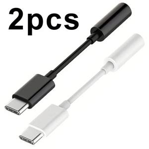 아이폰17/16/15용 USB C-3.5mm 오디오 어댑터 케이블, 타입 C-헤드폰 Aux 잭 동글 HiFi DAC 코드, 아이패드 프로 호환