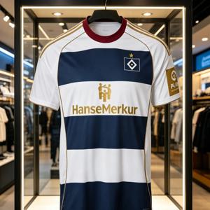 신상 패션 햄버거 2025-26 스페셜 키트 축구 유니폼 티셔츠 남성 성인용 속건성 풋볼 팬 가족 아동용 티셔츠
