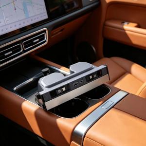 테슬라 모델 Y 주니퍼 3 하이랜드용 65W USB 허브, 접이식 센터 콘솔 충전기, 휴대폰 충전기, 고속 충전 도킹 스테이션