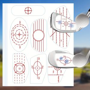 70개 골프 임팩트 테이프 라벨 - 우드 아이언 바, 퍼팅 로드, 타격 기록, 스윙 연습, 훈련 보조 도구에 적합한 스티커