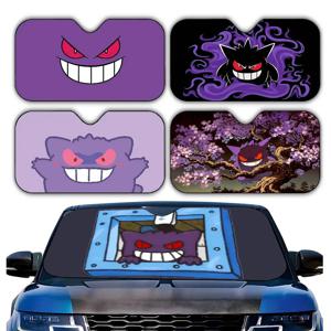 애니메이션 귀여운 G-Gengar 스타일리쉬하고 트렌디한 앞유리 차양막, 자동차 앞유리 커버, 자동차 차양 커튼, 자동차 햇빛 차단 커버
