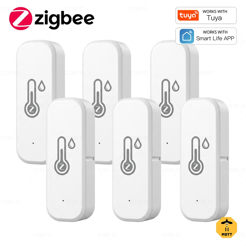 Tuya Zigbee 온도 및 습도 센서 배터리 구동 APP Alexa Google Yandex 음성 제어용 원격 제어 온도계