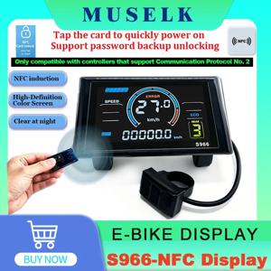 S966 LCD 컬러 디스플레이 장비 UART2 프로토콜 24V 36V 48V-72V 전기 자전거/스쿠터