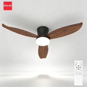 현대식 무소음 천장 선풍기 LED 조명 포함, 양방향 타이머 제어, 어린이 방용 LED 팬 램프, 침실용 36인치/42인치 전기 선풍기