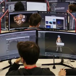 증강현실 소프트웨어 개발용 Wmwmnu PC 모터 센서리 게임 VR 터치 디자이너 어린이를 위한 멀티플레이어 전시회