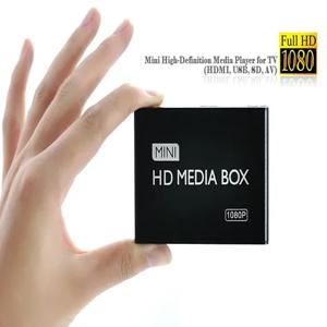 REDAMIGO 풀 HD 1080P 미디어 플레이어 센터, 멀티미디어 비디오 플레이어, 미디어 박스, HDMI 호환 AV USB SD MMC MKV H.264