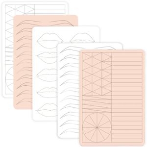 1pcs 마이크로 블레이드 2면 두꺼운 문신 눈썹 및 입술 연습 피부 잉크 필요 없음 영구 메이크업 훈련 초보자를위한 새로운