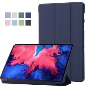 레노버 탭 P11 플러스 케이스 용 Funda 레노버 탭 P11 케이스 tb j616f j606f j606l 용 11 인치 Trifold PU Leaher 소프트 백 스탠드 태블릿