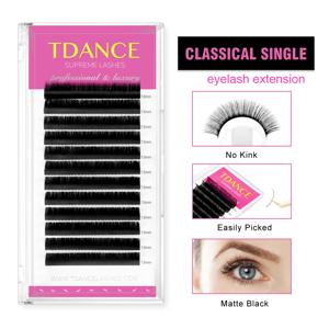 TDANCE 가짜 밍크 개별 속눈썹 속눈썹 전문가용 maquiagem cilios 소프트 밍크 속눈썹 연장